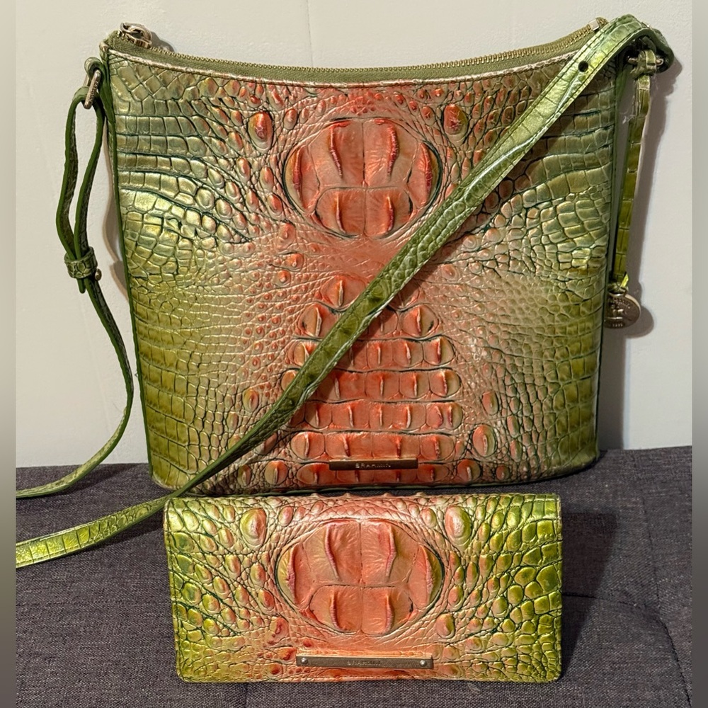Brahmin Katie crossbody handbag and Ady wallet